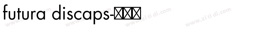 futura discaps字体转换